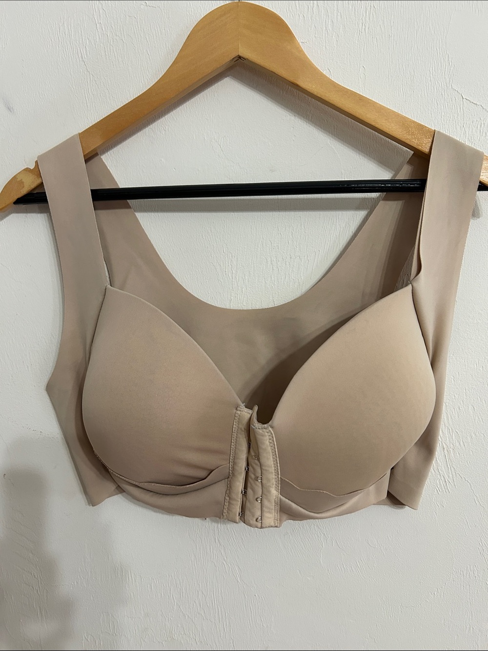 Seamless Nude Front-Closure Comfort Bra 3XL